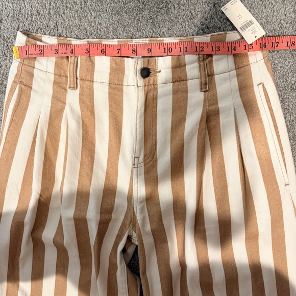 NWT - Anthropologie Maeve Colette Striped Wide Leg Jeans - Size 29 - Picture 6 of 9